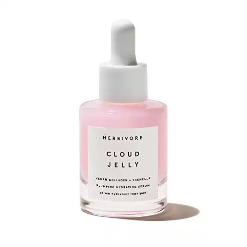 HERBIVORE Cloud Jelly Plumping + Hydration Moisturizing Face Serum Vegan Collagen & Tremella Mushroom, Plump + Hydrate, Plant-based, Vegan, Cruelty-free, 30mL / 1 oz