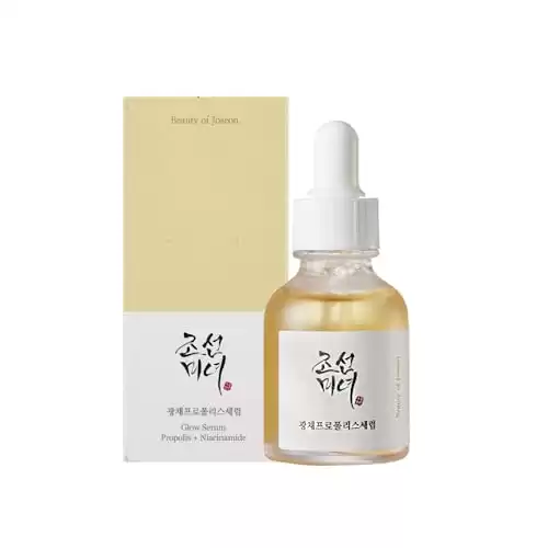 Beauty of Joseon Glow Serum Propolis and Niacinamide Kbeauty Hydrating Facial Serum Korean Moisturizer Glow Up, Uneven Skin Tone Korean Skin Care 30ml, 1 fl.oz