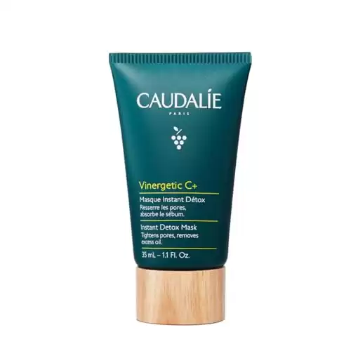 Caudalie Instant Detox Mask Pore Minimizing Travel Size Visibly Eliminates Excess Sebum and Visibly Tightens Pores in as Little as 10 minutes 1.18 oz / 35 mL